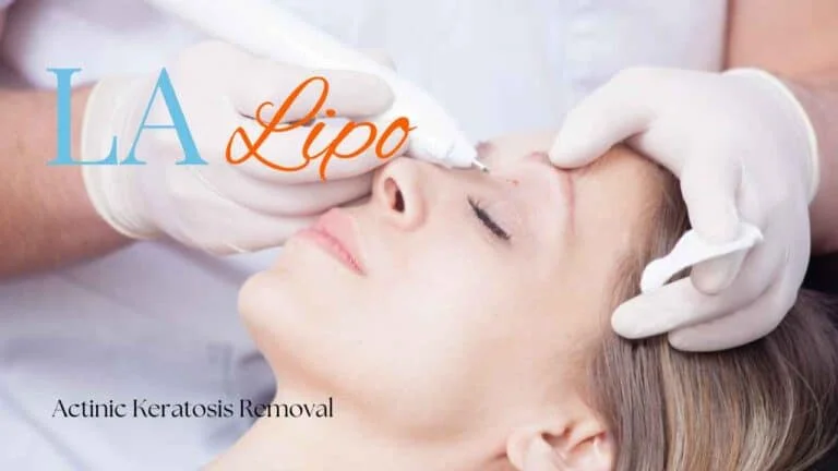 Woman receiving Actinic Keratosis Removal Treatment Epping Green