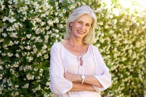 Older woman happy with urinary incontinence treatment Epping Green
